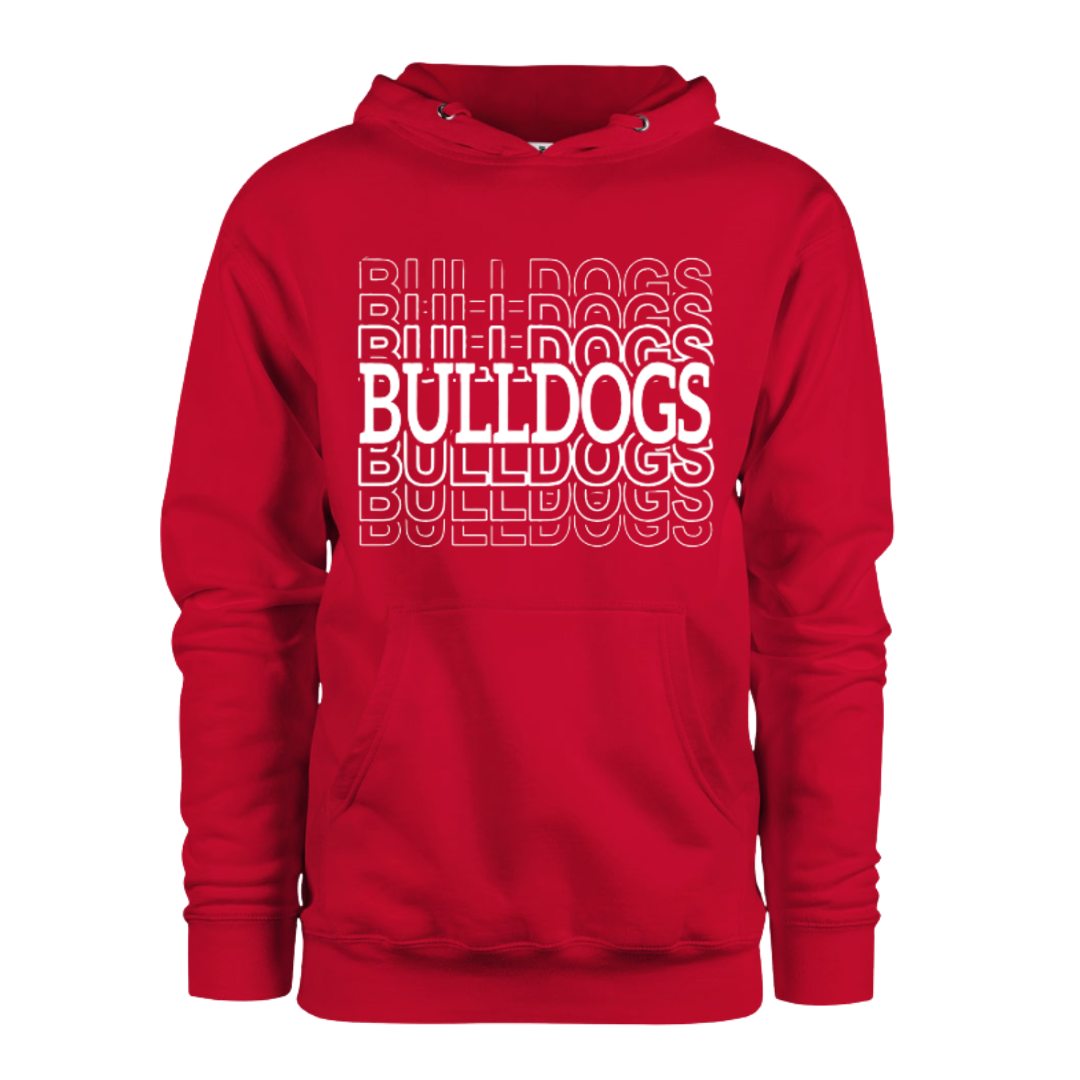 Hoodie - Bulldogs Bulldogs Bulldogs - Red