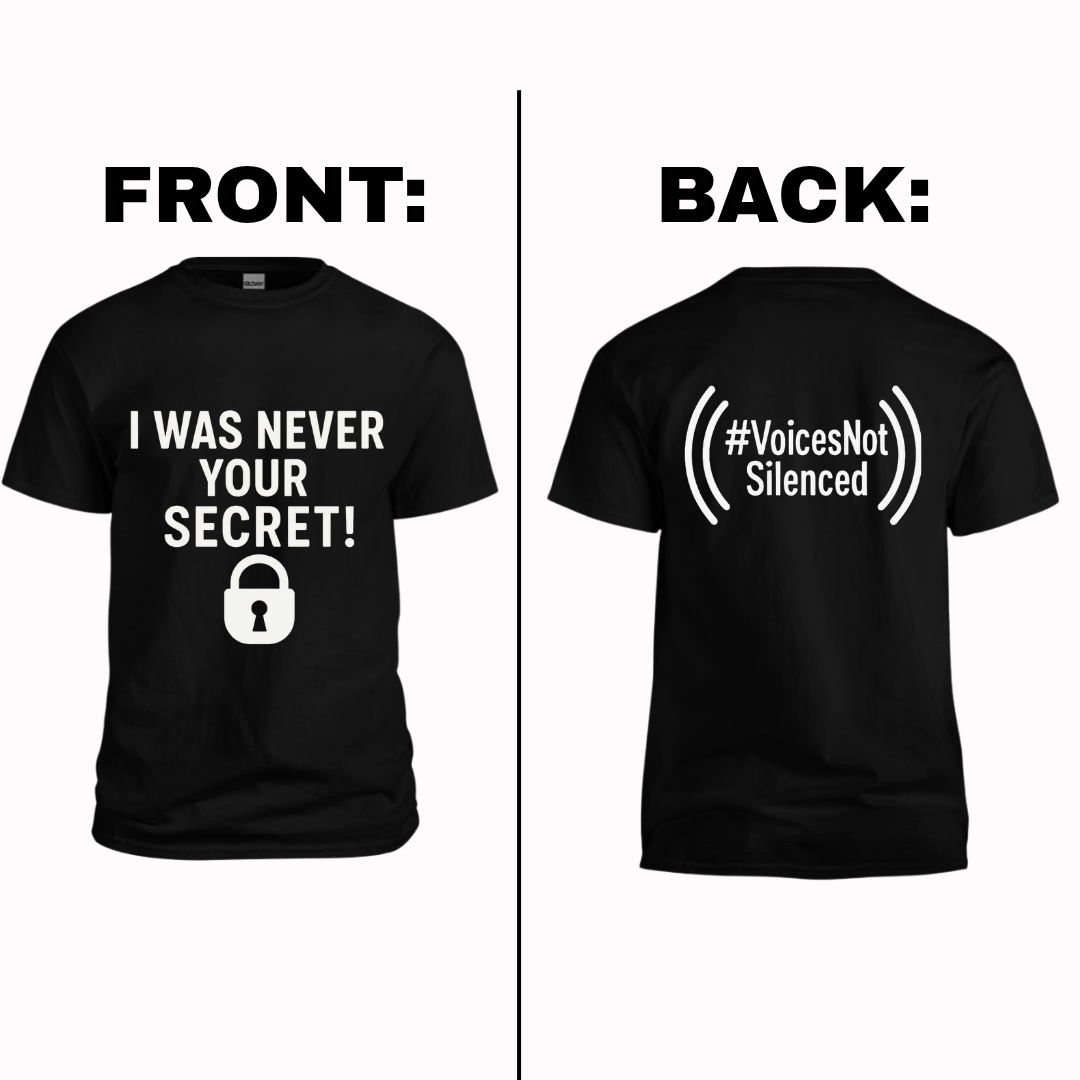 T-Shirt - I Was Never Your Secret - Black
