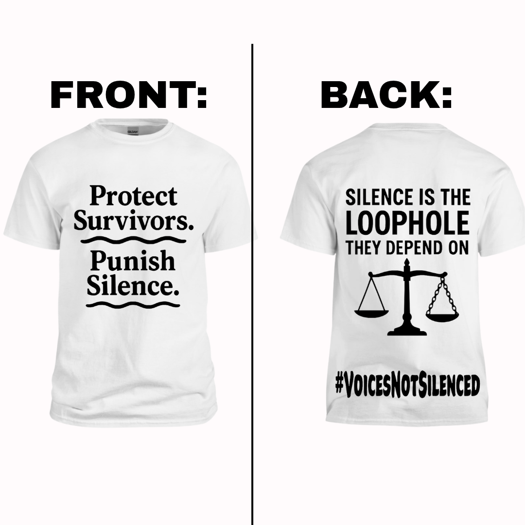 T-Shirt - Silence Is the Loophole - White