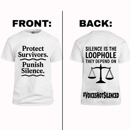 T-Shirt - Silence Is the Loophole - White
