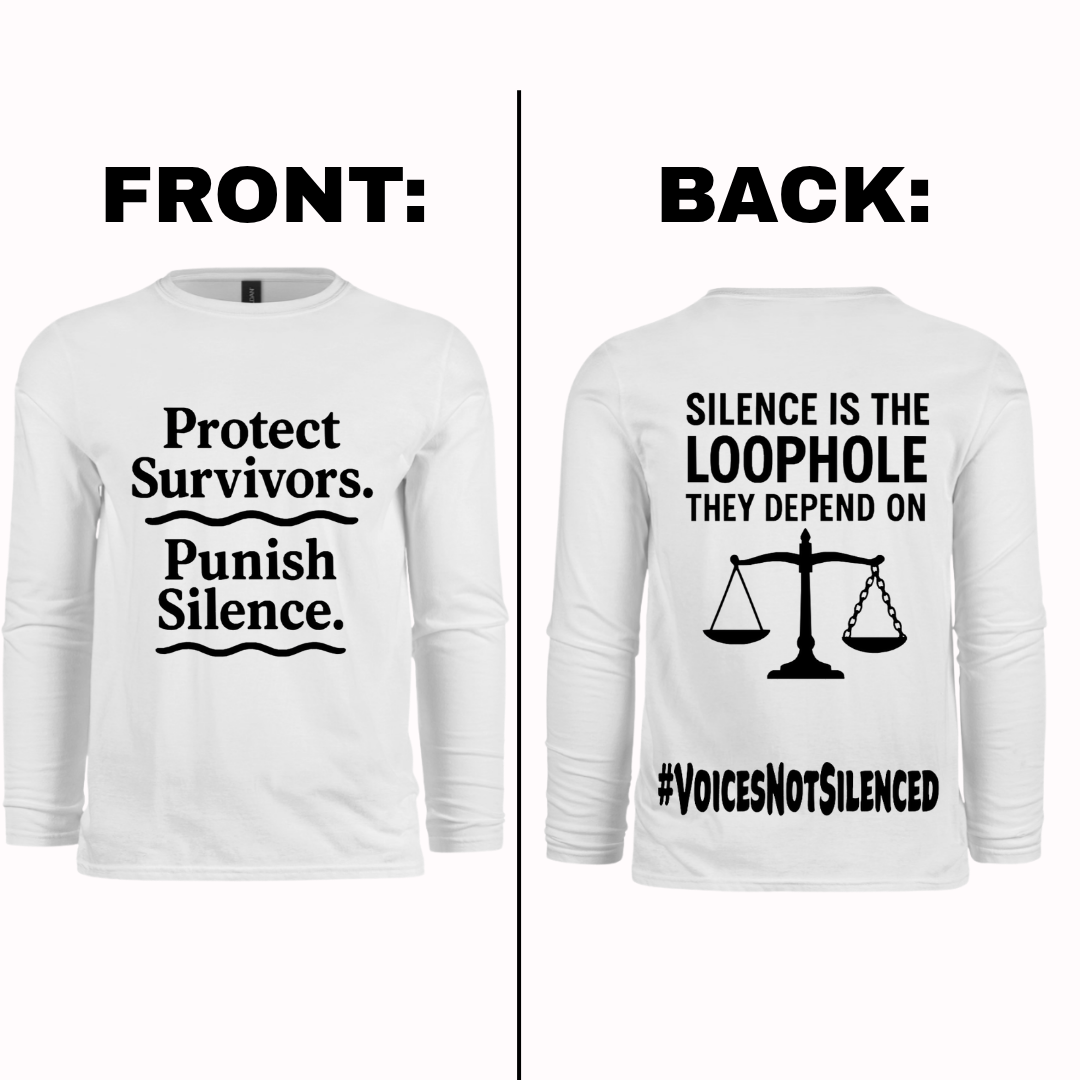 Long Sleeve - Silence Is the Loophole - White