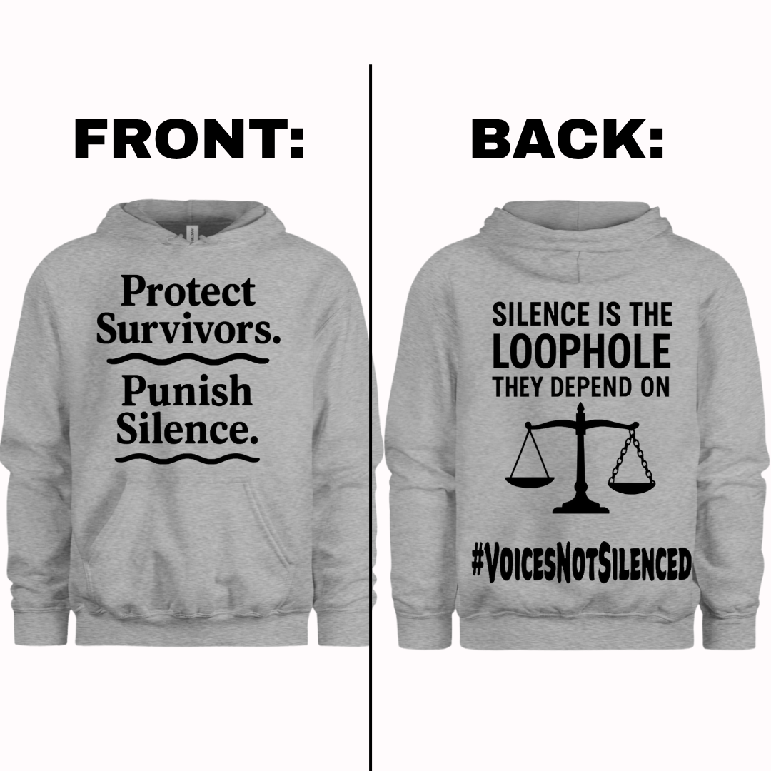 Hoodie - Silence Is the Loophole - Grey