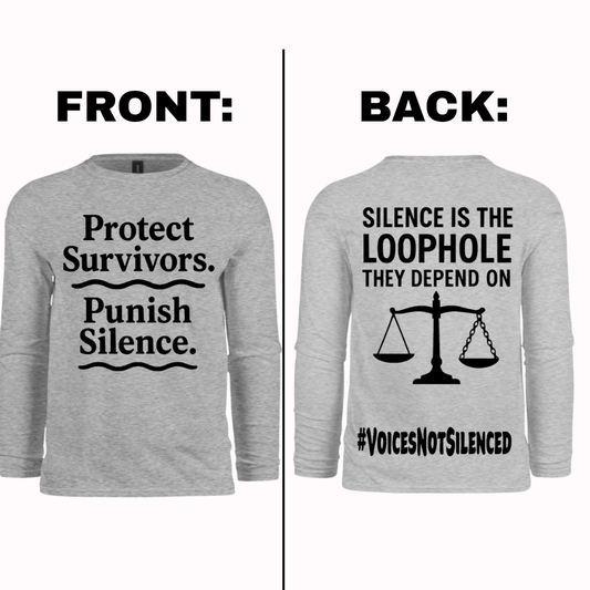 Long Sleeve - Silence Is the Loophole - Grey