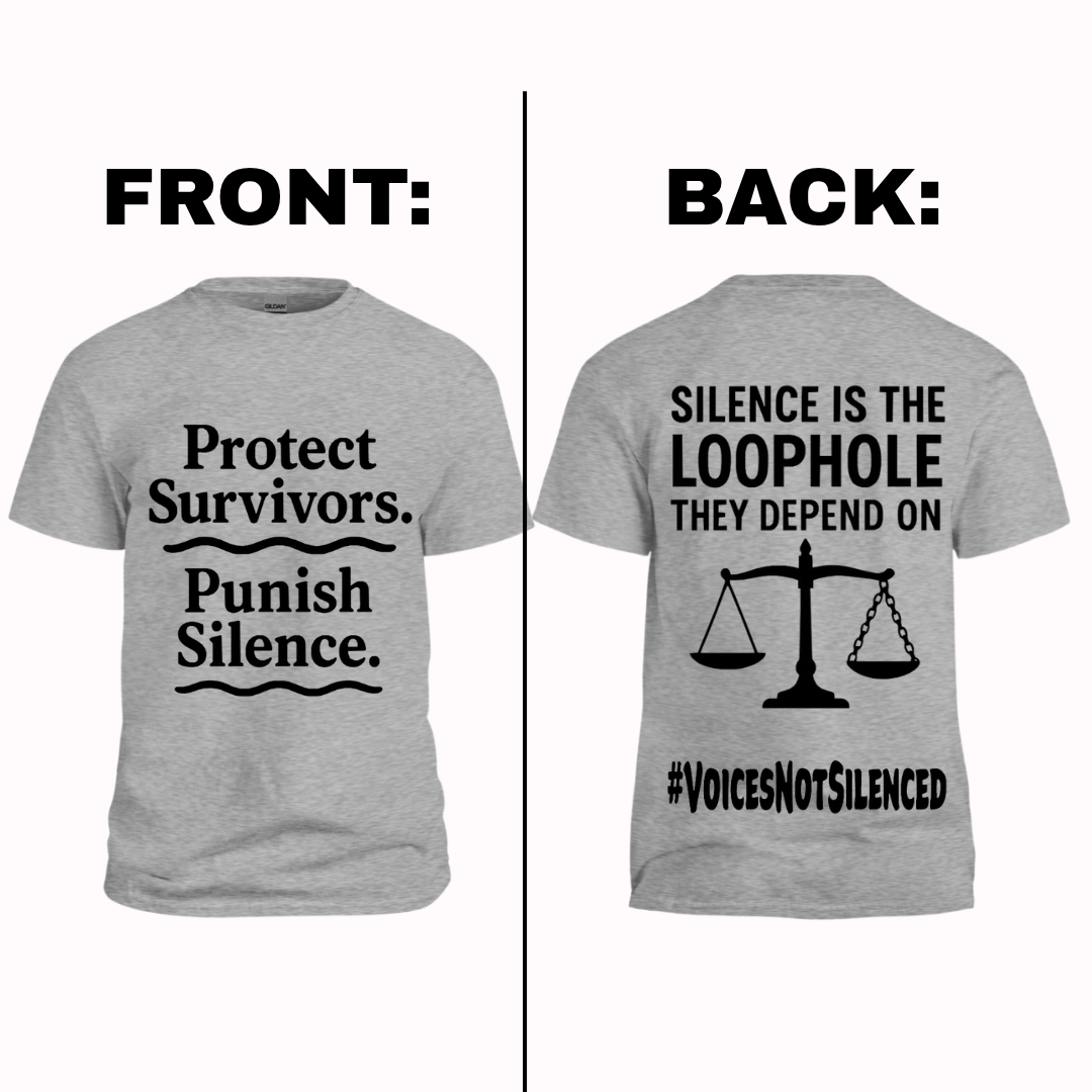 T-Shirt - Silence Is the Loophole - Grey