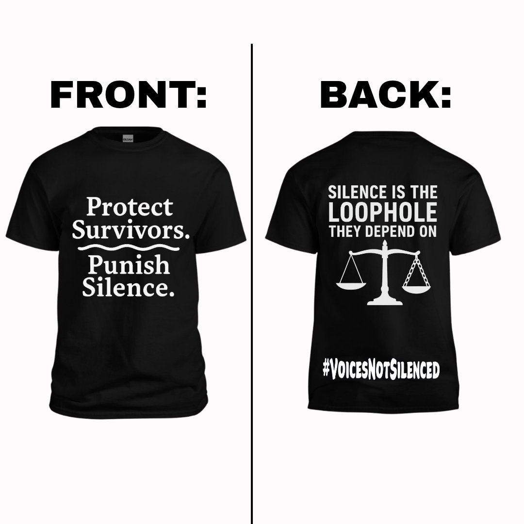 T-Shirt - Silence Is the Loophole - Black