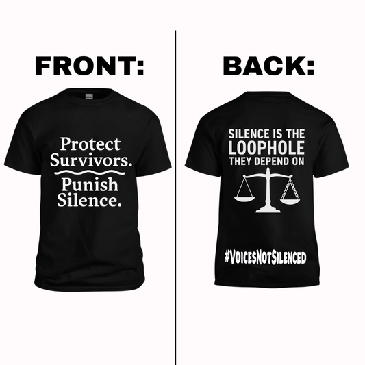 T-Shirt - Silence Is the Loophole - Black