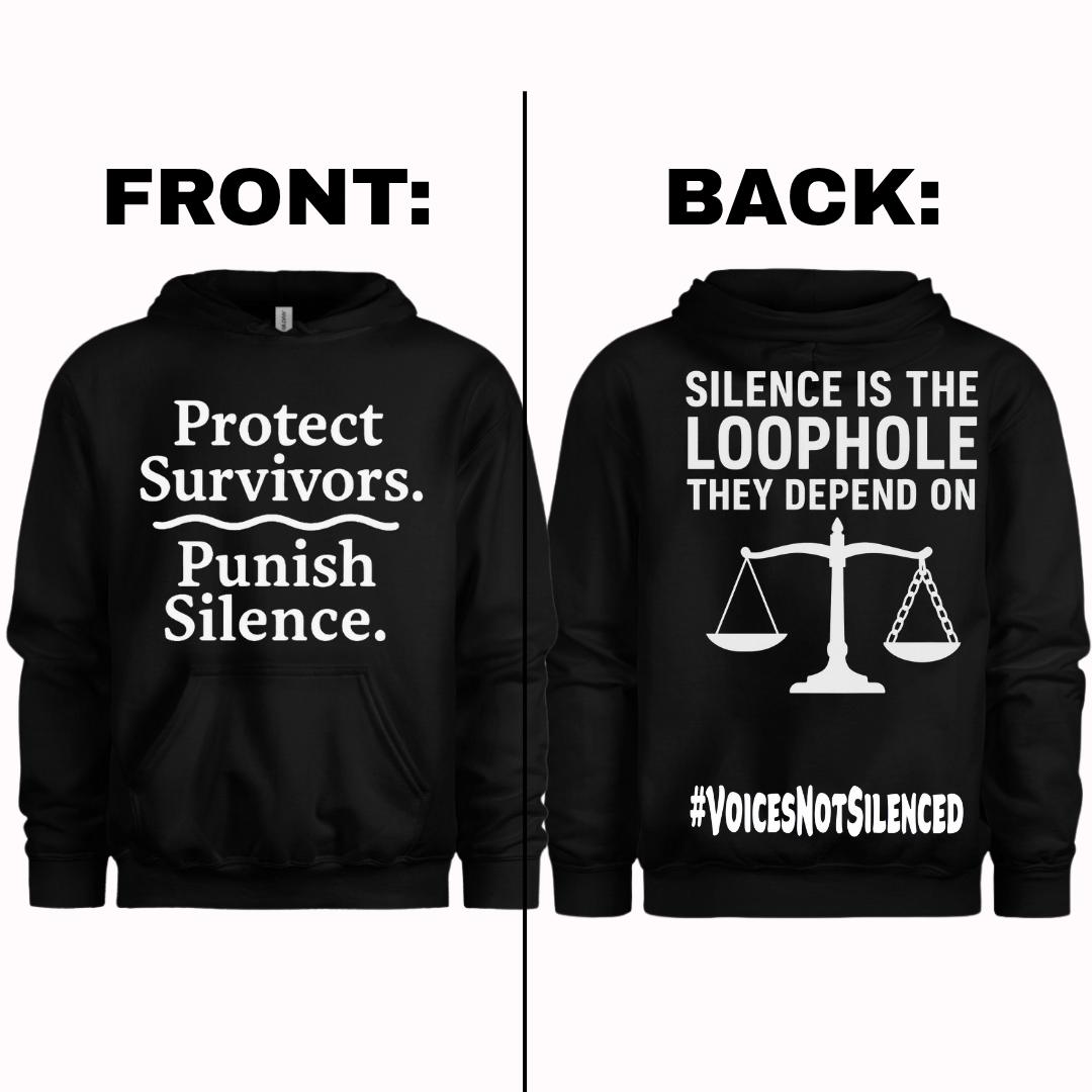 Hoodie - Silence Is the Loophole - Black