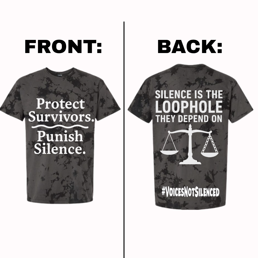 Tye-Dye T-Shirt - Silence Is the Loophole - Black
