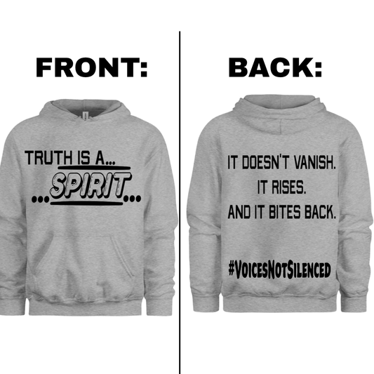 Hoodie - Truth Is a Spirit - Grey