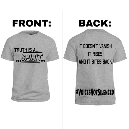 T-Shirt - Truth Is a Spirit - Grey