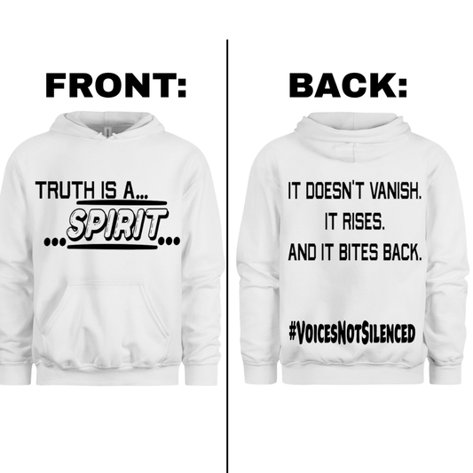 Hoodie - Truth Is a Spirit - White