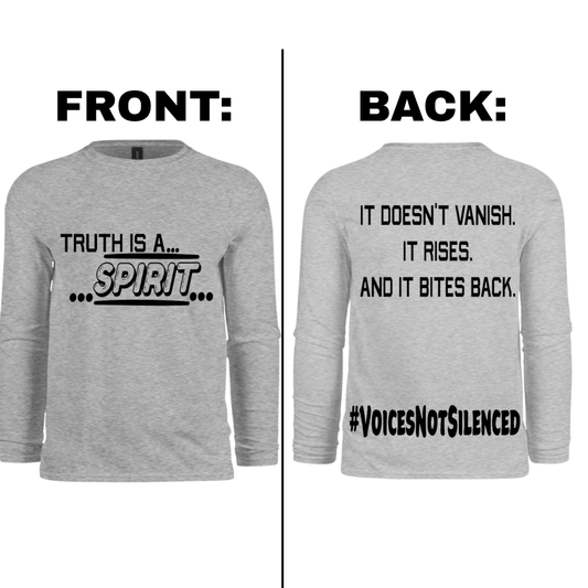 Long Sleeve - Truth Is a Spirit - Grey