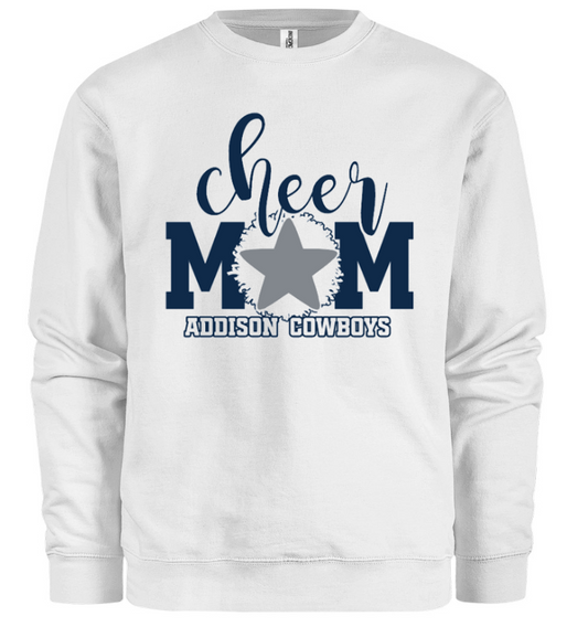 Sweatshirt - Proud Cheer Mom - White