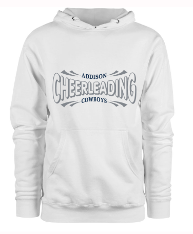 Hoodie - Cheer Spirit - White