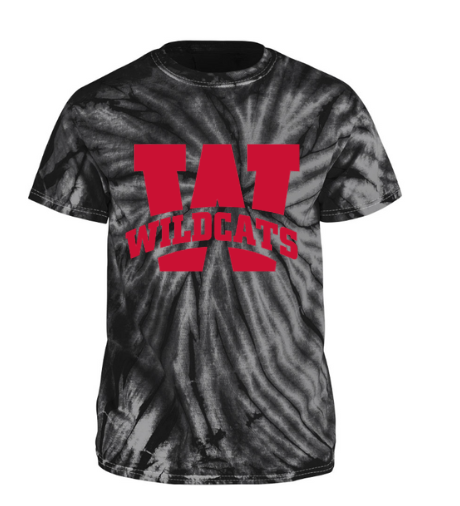 T-Shirt - Wesley Tye-Dye - Black