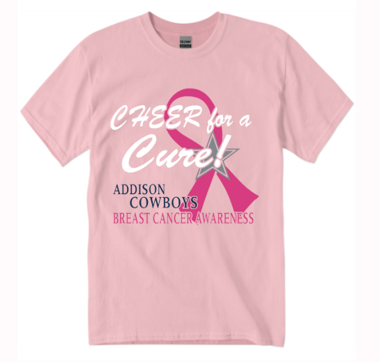 T-Shirt - Cheer For-A Cure - Pink