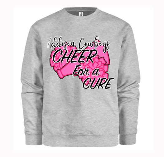 Sweatshirt - Go Pink! - Grey