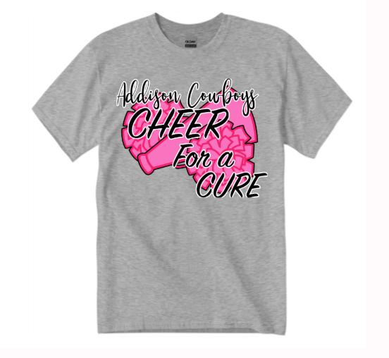 T-Shirt - Go Pink! - Grey