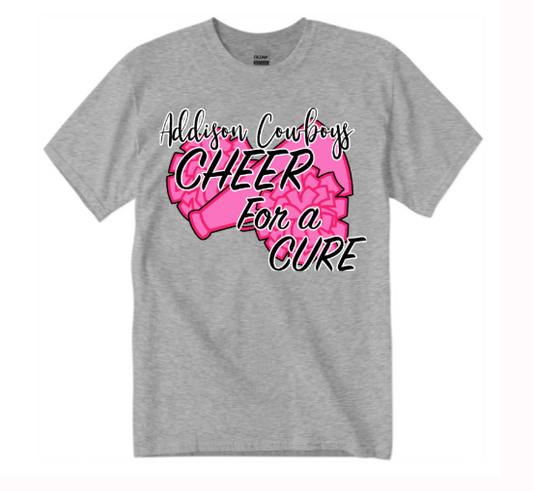 T-Shirt - Go Pink! - Grey