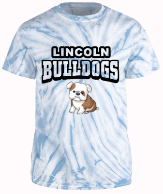 T-shirt - Lincoln Bulldogs - Blue Tye-Dye