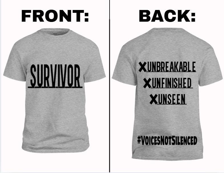 T-Shirt - Survivor – X. X. X - Grey
