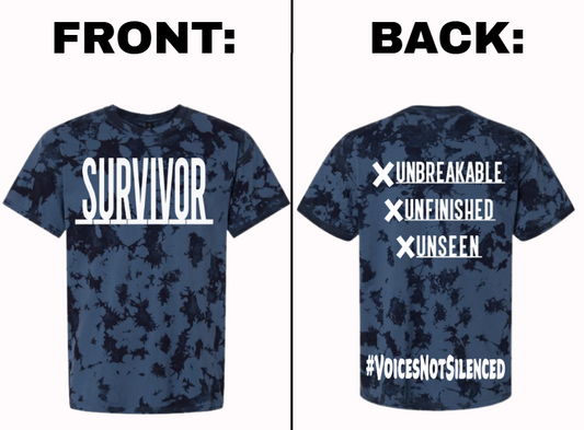 Tye-Dye T-Shirt - Survivor – X. X. X - Blue
