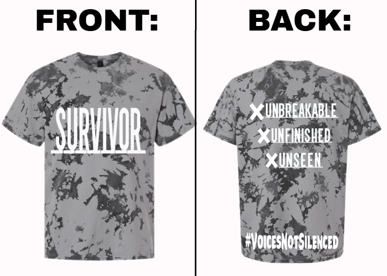 Tye-Dye T-Shirt - Survivor – X. X. X - Grey