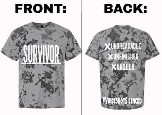 Tye-Dye T-Shirt - Survivor – X. X. X - Grey