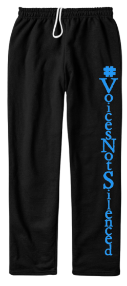 Sweatpants - #VoicesNotSilenced - Black