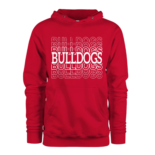 Hoodie - Bulldogs Bulldogs Bulldogs - Red