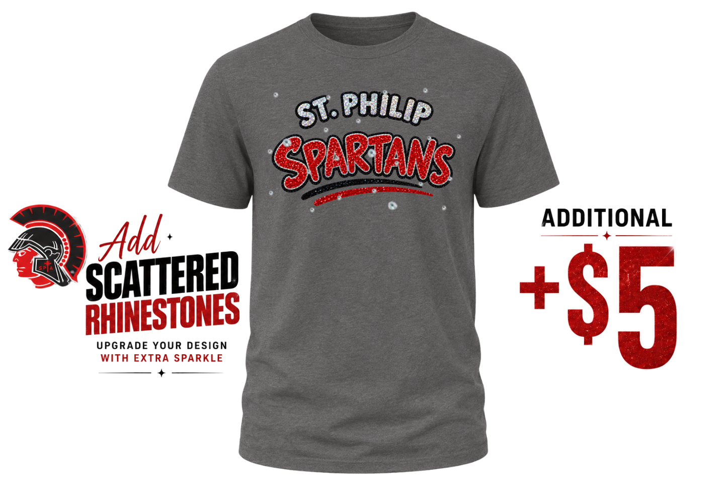 St Philip Spirit Glitter T-Shirt