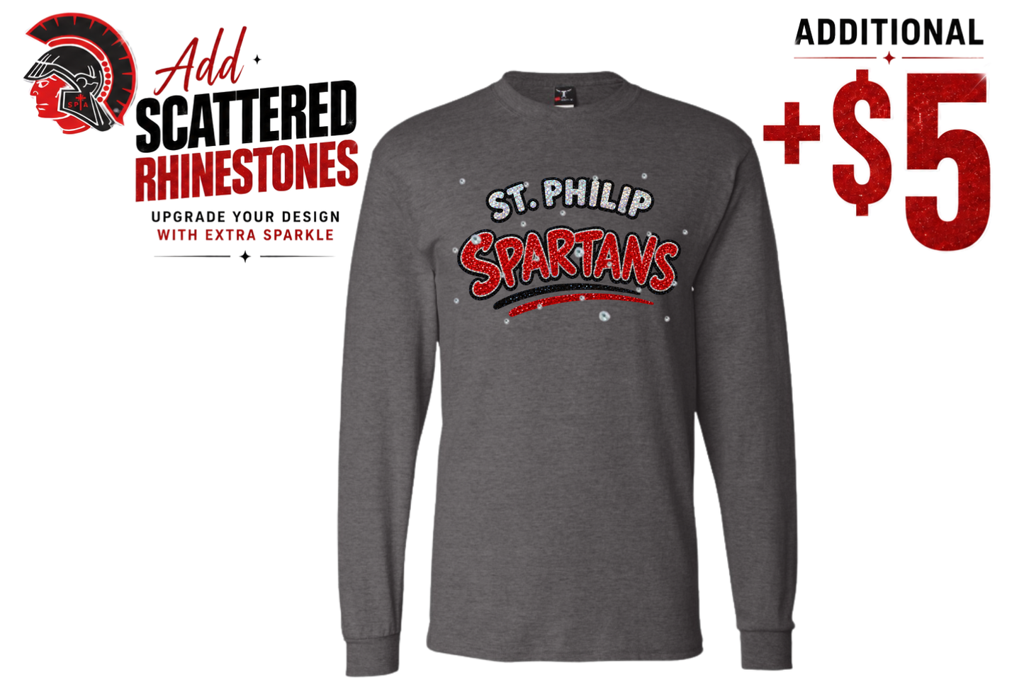 St Philip Spirit Glitter Long Sleeve