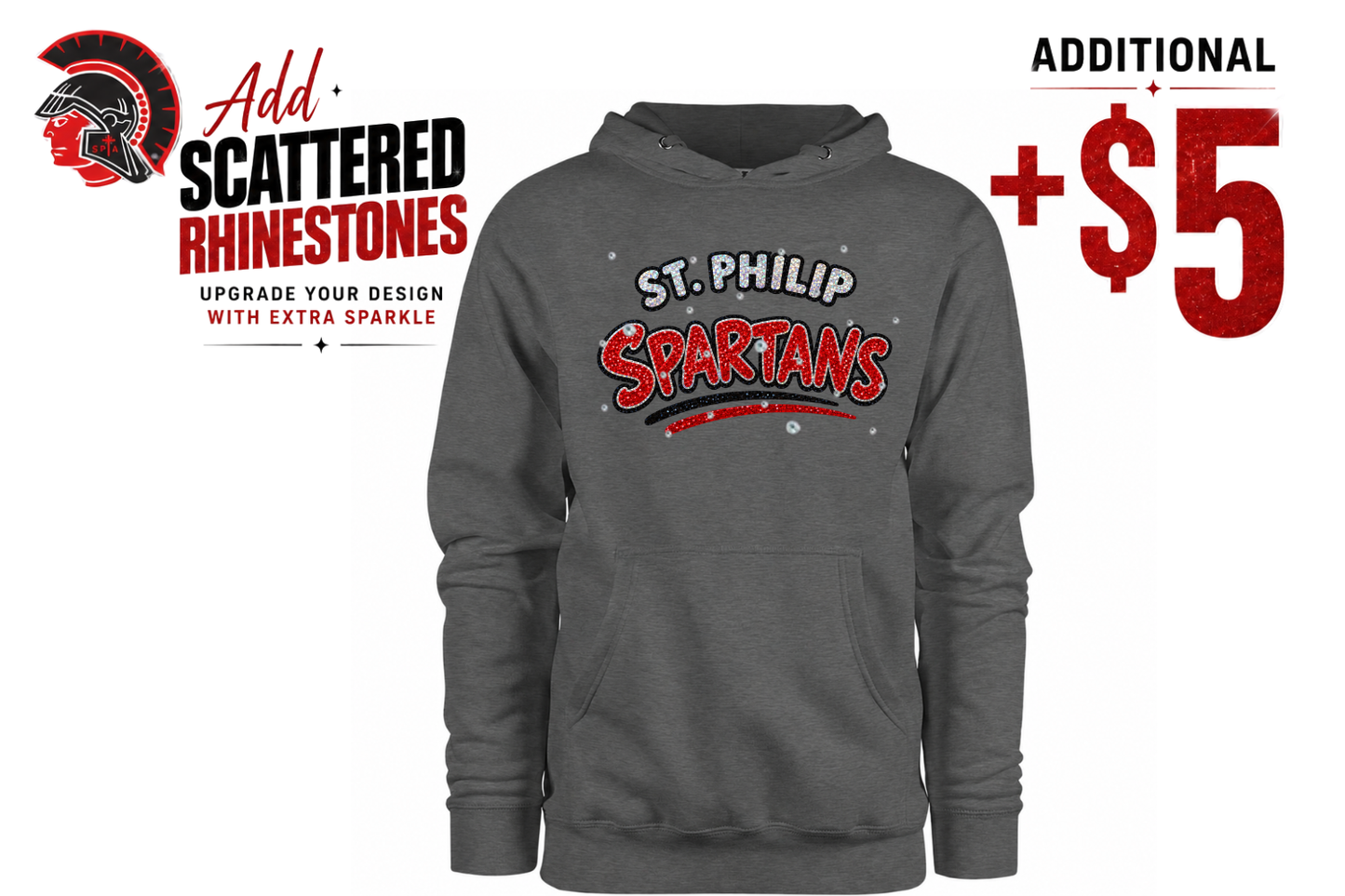 St Philip Spirit Glitter Hoodie