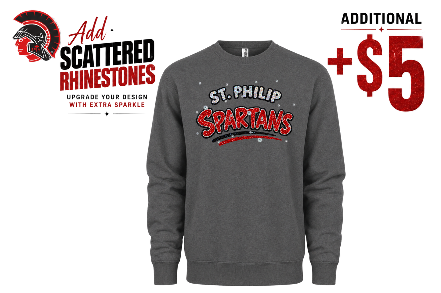 St Philip Spirit Glitter Sweatshirt