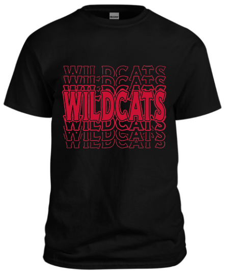 T-Shirt - Wildcats - Black