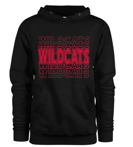 Hoodie - Wildcats - Black