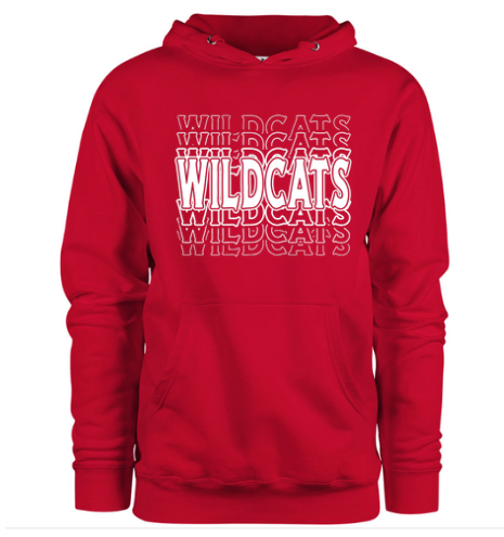 Hoodie - Wildcats - Red